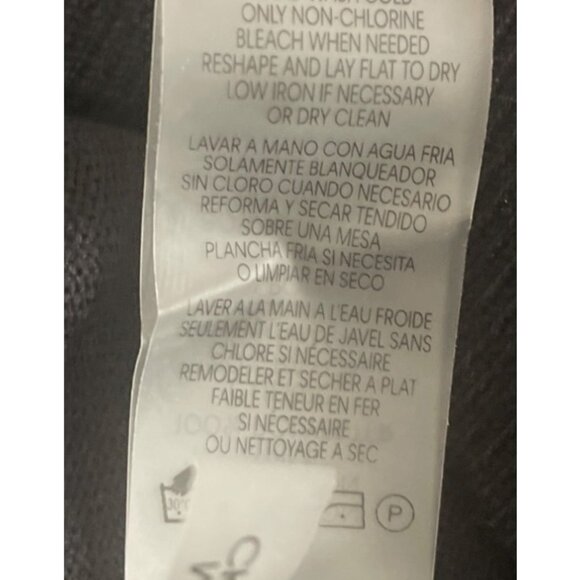 Calvin Klein Black Sweater With Sheer Polka Dot Sleeves M Elegant Holiday Party - Picture 6 of 6